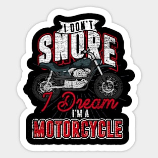 Motorbike Biking Motorcycle Lover Funny Biker Sticker